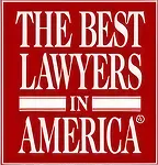 Red square logo with white text reading "The Best Lawyers in America.